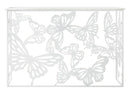 Console Bianco Butterfly 121,5x41x81 cm in Ferro MDF e Specchio Bianco e Oro-6