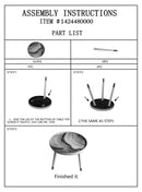 Tavolinetto Bianco Marble Ø50x48 cm MDF e Plastica e Ferro Bianco e Multicolor-7