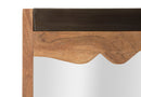 Specchio Yellowstone 120x4x72 cm in Legno di Acacia e Specchio Marrone e Nero-2