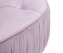 Panca Ovally Rosa 102x40,5x42 cm in Legno e Velluto Rosa e Oro-5