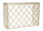 Arc Konsole 120 x 40 x 80,5 cm aus MDF-Eisen und Gold und mehrfarbigem Glas