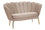 2-Sitzer-Sofa 136 x 76 x 78 cm in gepolstertem Stoff