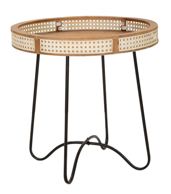 Niedriger Couchtisch Ø60x60,5 cm aus Metall und Holz acquista