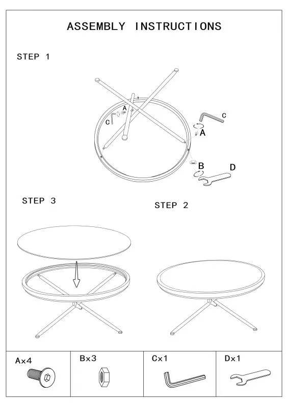 Tavolino Basso 70,5x65x57 cm con Ruote in Metallo Piano in Vetro-9