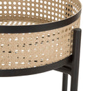 Set 2 Portavasi Ø40x50-35x40 cm in Metallo Ciotole Rimovibili-5