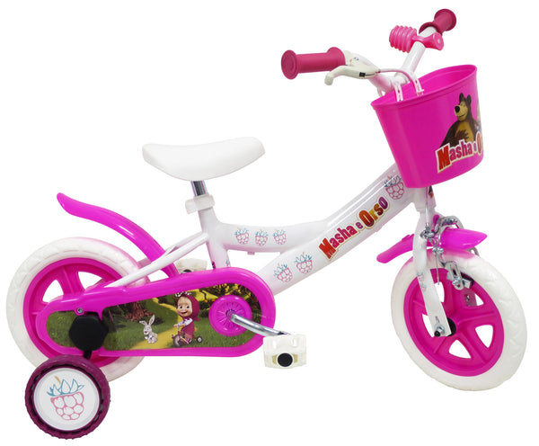 Fahrrad für Mädchen 10" 1 Bremse EVA-Reifen Mascha und der weiße Bär acquista