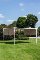 Pergola da Giardino 4x3xh2,25m Slide Bianco/Tortora-3