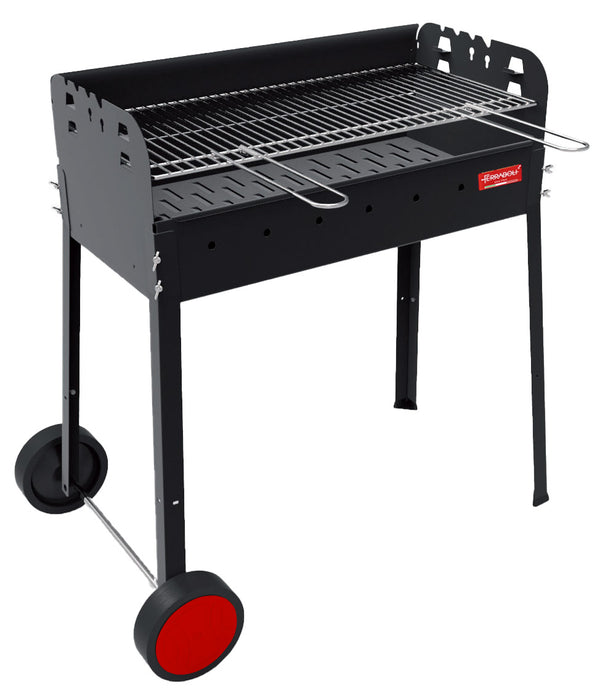 prezzo Holzkohlegrill Holzkohle mit Rädern 88x48x94 cm Ferraboli Maggiore