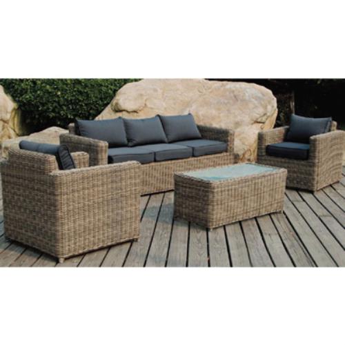 sconto Lipari 3 Garten Lounge Set aus Polyrattan für Home Outdoor Möbel 
