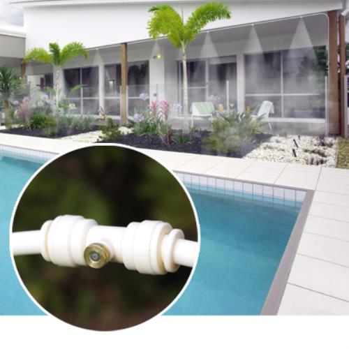 Outdoor Water Misting Kit Erfrischender Nebelsprüher für Pavillon-Patio-Terrassen 10 Meter  sconto