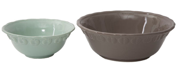 sconto Petal Pair Porzellanschale Ø21x7,5 - 15,5x6 cm Blaues Porzellan