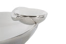 Svuota Tasche Soap 37x26x11,5 cm in Ceramica Bianco e Argento-5