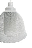 Paralume da Soffitto Net Ø31x33 cm Metallo Bianco-2