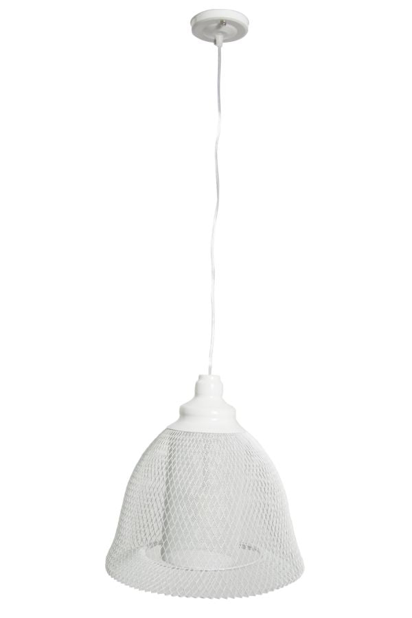 Paralume da Soffitto Net Ø31x33 cm Metallo Bianco-4