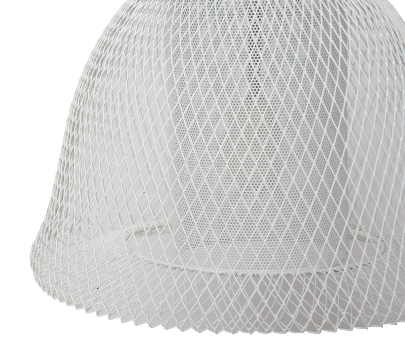 Paralume da Soffitto Net Ø31x33 cm Metallo Bianco-7