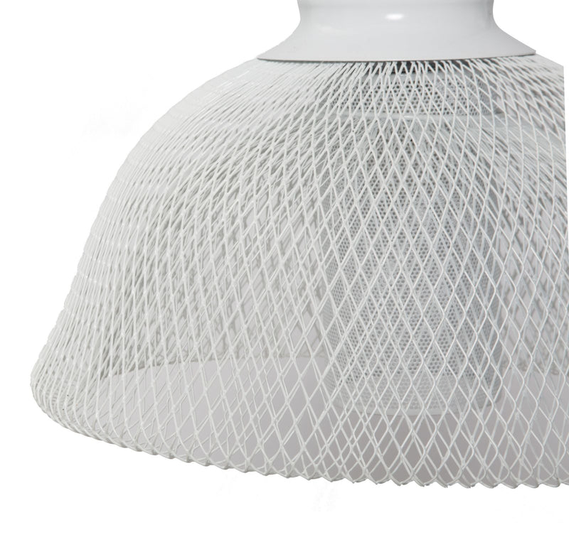 Paralume da Soffitto Net Ø37x28 cm Metallo Bianco-3