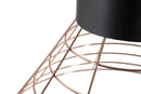 Lampadario Net Ø45x42 cm Metallo Nero e Rame-3