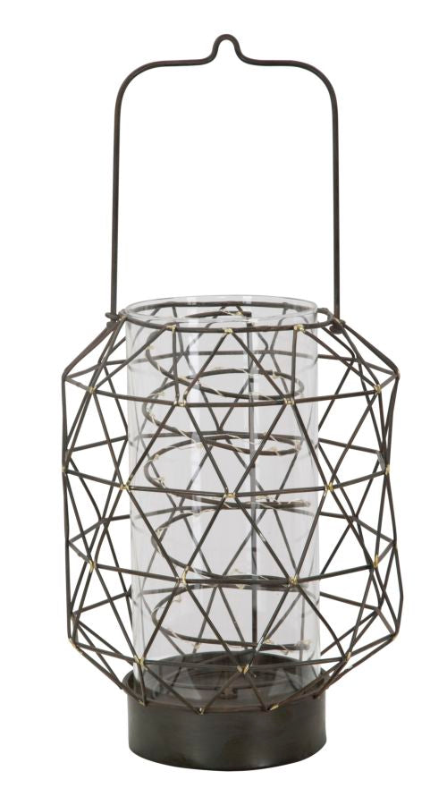 Oxy Lantern Ø20,5x32,5 cm aus Eisen und schwarzem Glas online