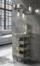 Lampada da Muro Manhattan 5 Luci 100x8x34 cm in Ferro-7