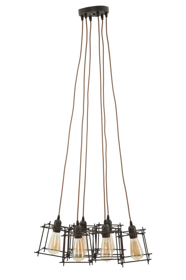 Indust Stick Chandelier 6 Lights Single 16x16x16 cm in Eisen acquista