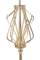 Lampada da Terra Glam x Ø40x170 cm in Ferro Plastica e Poliestere Oro e Crema-3