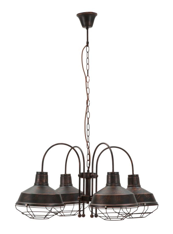 Bronks Chandelier 4 Lights 80x80x40 cm in Black Iron acquista