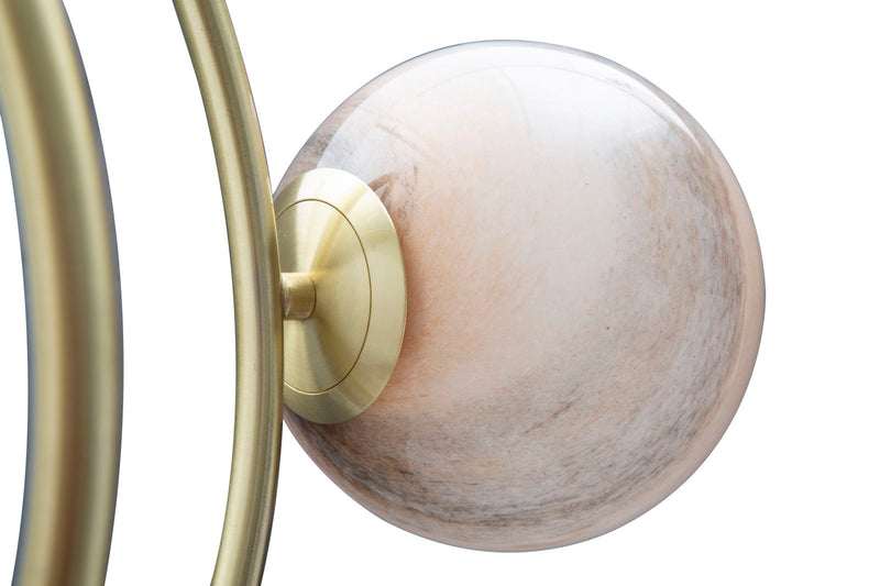 Lampada da Terra Universo 80x50x195 cm in Ferro e Vetro-5