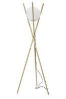 Lampada da Terra Glamy x Ø55x155 cm in Ferro e Vetro Oro e Bianco-1