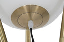 Lampada da Terra Glamy x Ø55x155 cm in Ferro e Vetro Oro e Bianco-5