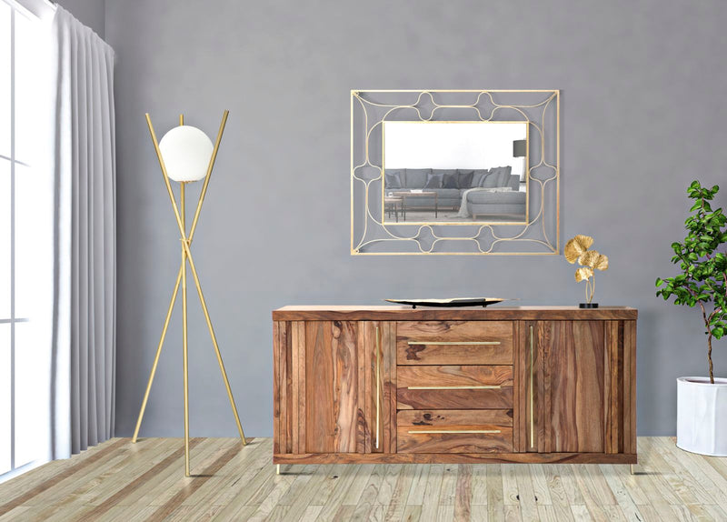 Lampada da Terra Glamy x Ø55x155 cm in Ferro e Vetro Oro e Bianco-7