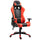 Kunstleder-Gaming-Stuhl mit Nacken-Lendenwirbelstütze Schwarz und Rot