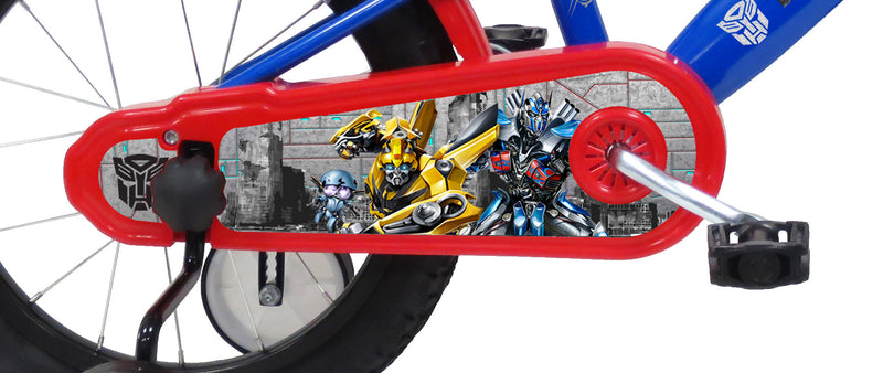 Bicicletta per Bambino 16" 2 Freni  Transformers Blu-6