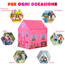 Tenda Casetta per Bambini 93x69x103 cm  Principessa Rosa-7