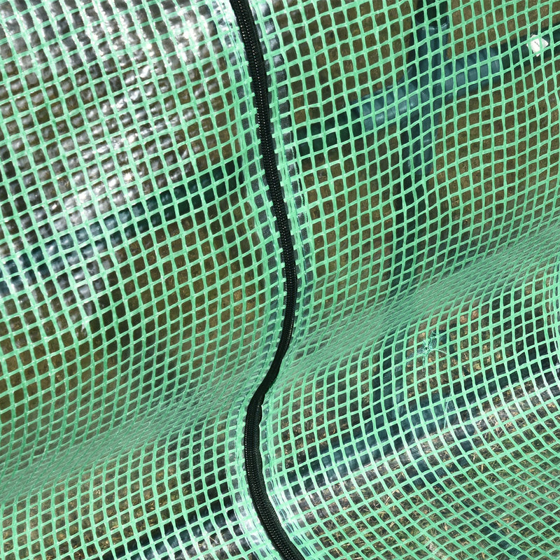 Serra da Giardino in Acciaio e Polietilene 400x100x80 cm  Verde-8