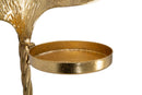 Portacandele da Muro Glam Leaf 41x11,5x40 cm in Ferro Oro-3