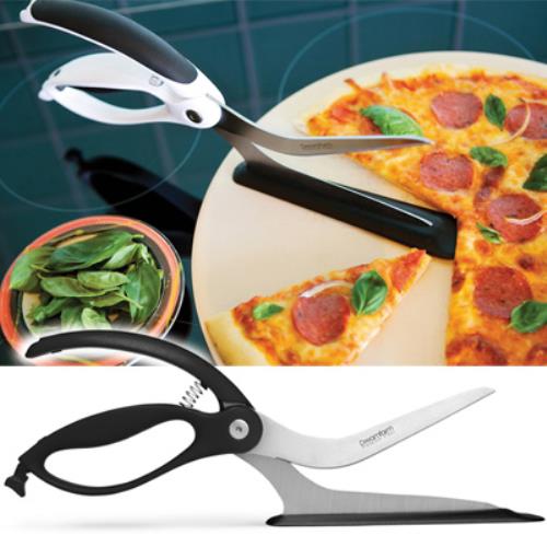 Pizzaschneider-Schere mit integriertem Pfannenwender, ideal für Dreamfarm-Stoffpizza  acquista