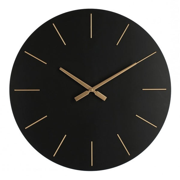 Orologio da Muro Ø 60x5 cm Timeline in Legno Nero online