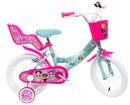 Bicicletta per Bambina 14" 2 Freni  Lol Verde Marine e Rosa-1