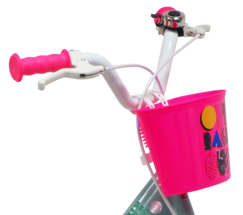Bicicletta per Bambina 16" 2 Freni  Lol Verde Marine e Rosa-4