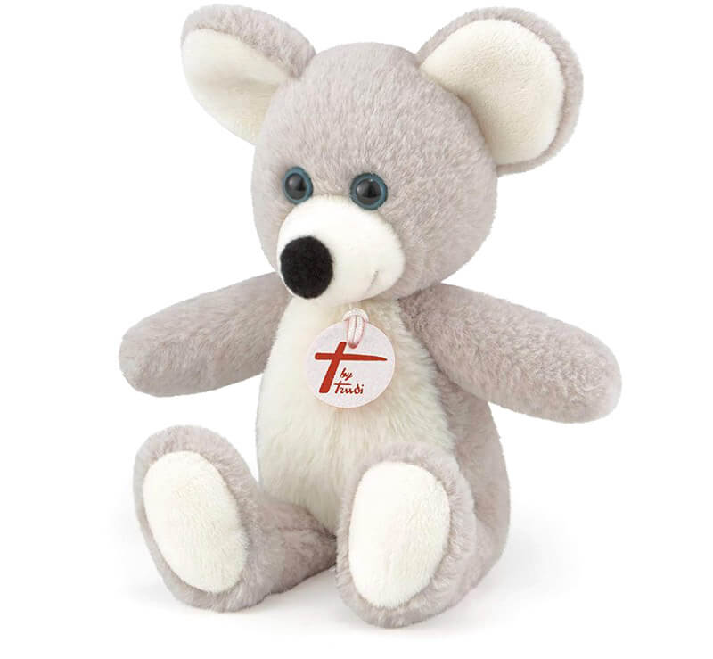 Topo Peluche per Bambini Trudi Grigio e Bianco-1