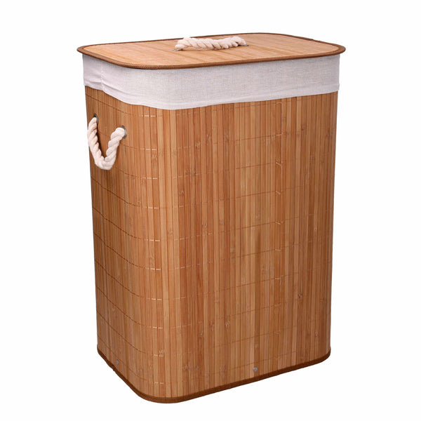 online Wäschekorb aus natürlichem Bambus cm 40x30xh57