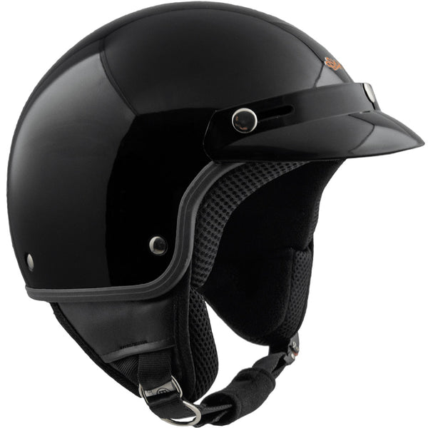 Demi-Jet Helm für Scooter mit Ska-P 1 FH Smarty Black Metal Peak prezzo
