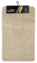 Tappeto Polipropilene Riccio 50X80 Beige-1