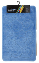 Tappeto Polipropilene Riccio Parure Azzurro-1