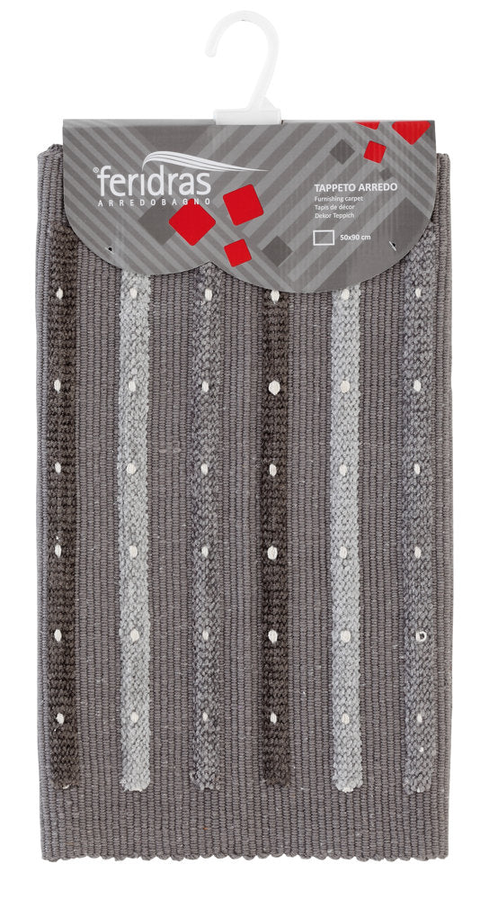 Tappeto Cotone Duna 50X90 Cm Grigio-1