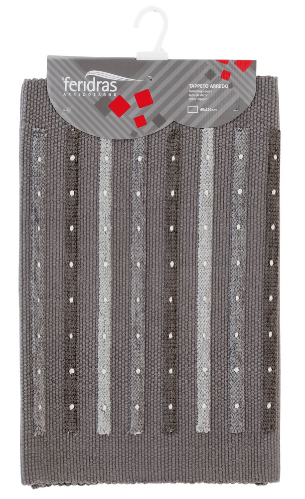 Tappeto Cotone Duna 60X120 Cm Grigio-1