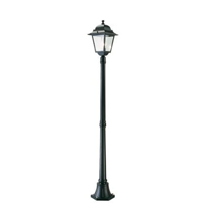 Mittelgroße Stangenlampe für den Garten Schwarze Farbe Outdoor Square Line Sovil prezzo