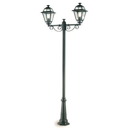 prezzo Palo Alto Lampe Zwei Lichter für Garten Farbe Grau für Outdoor Elegance Line Livos