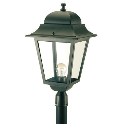 Pole Head Lamp Durchmesser 60 mm Farbe Schwarz für Outdoor Maxi Square Line Livos prezzo