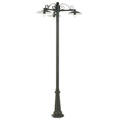 Pole Lamp Drei Lichter für Garten Farbe Grau für Outdoor Line Antique Livos online